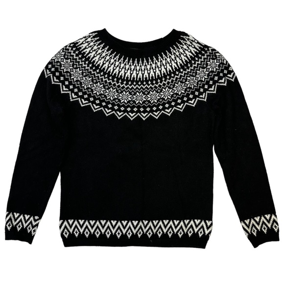 Talbots Fair Isle Yolk Winter Sweater Small - Picture 2 of 7